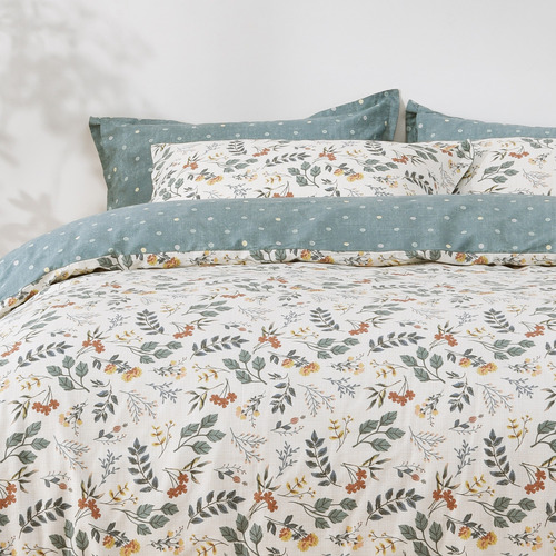 Alfie Cotton Reversible Quilt Cover Set