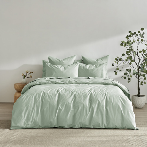Sage-Ropert-300TC-Cotton-Percale-Quilt-Cover-Set