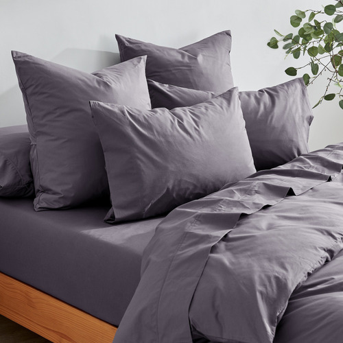 Charcoal-Ropert-300TC-Cotton-Percale-Quilt-Cover-Set