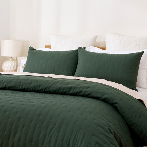 Zeleny Brushed Microfibre Quilt Cover Set