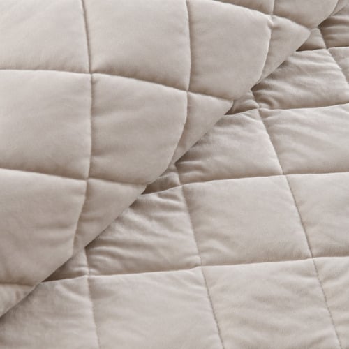 Stone Horace French Velvet Quilt Cover Set