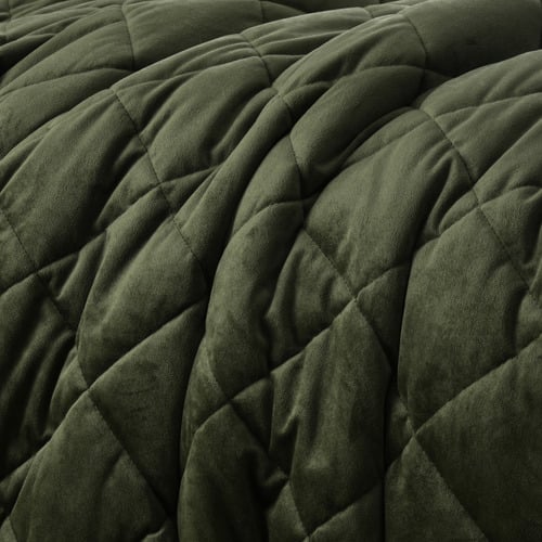 Olive Horace French Velvet Quilt Cover Set