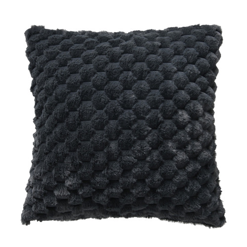 Emmett Textured Faux Fur Cushion