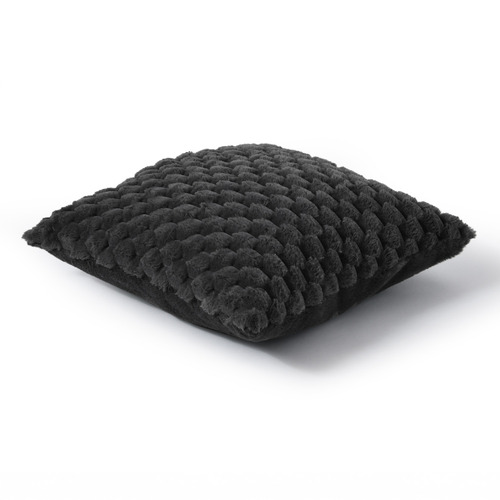 Emmett Textured Faux Fur Cushion