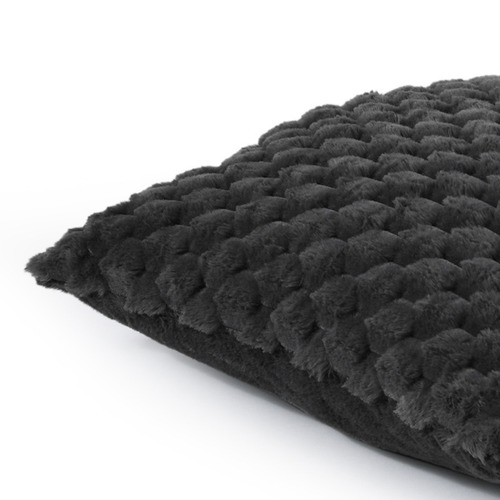 Emmett Textured Faux Fur Cushion