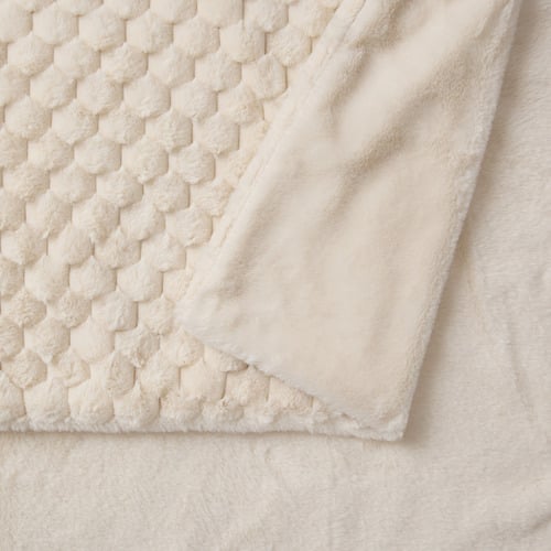 Emmett Textured Faux Fur Throw