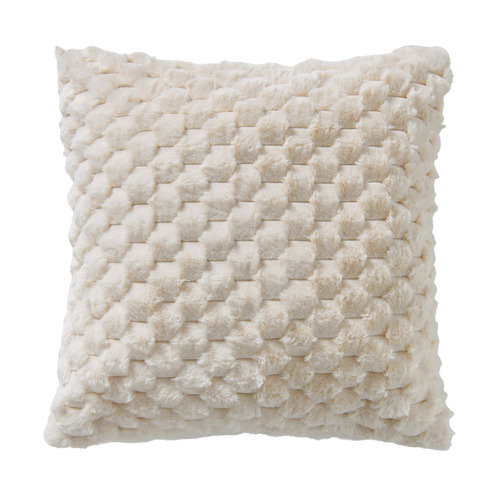 Emmett Textured Faux Fur Cushion