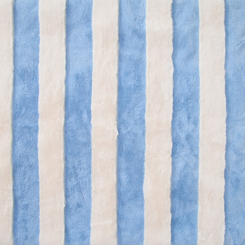 Denver Carved Stripe Faux Fur Throw