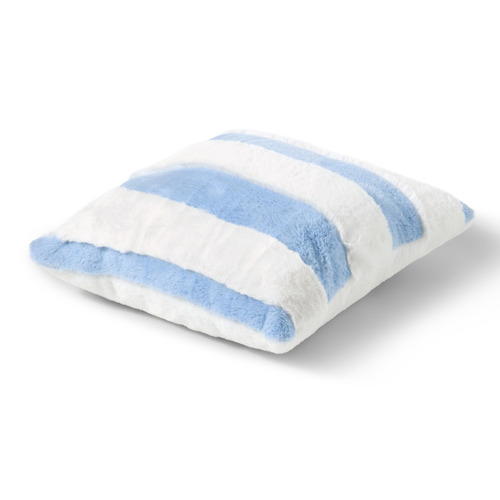 Denver Carved Stripe Faux Fur Cushion