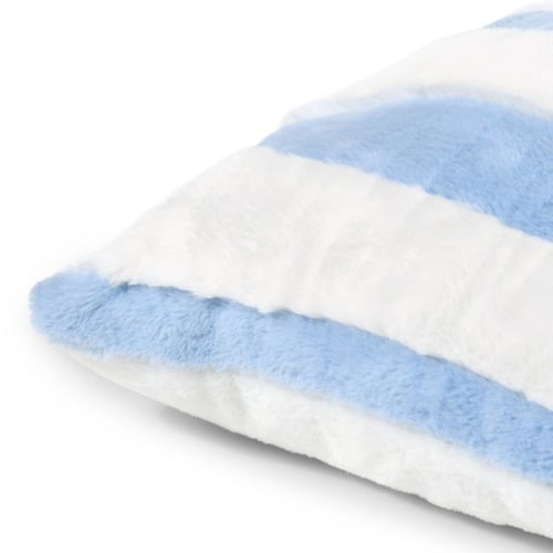 Denver Carved Stripe Faux Fur Cushion