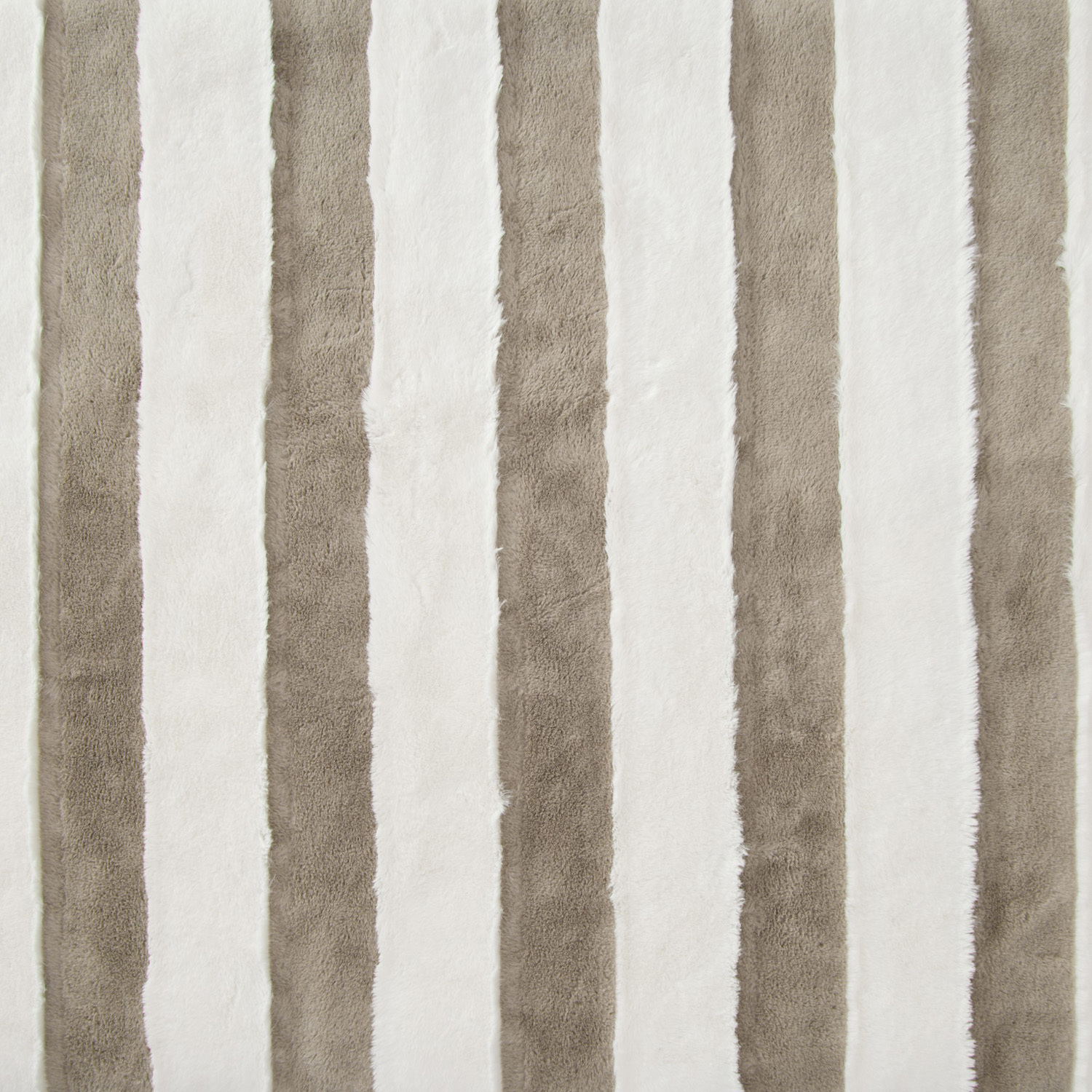 Denver Carved Stripe Faux Fur Throw