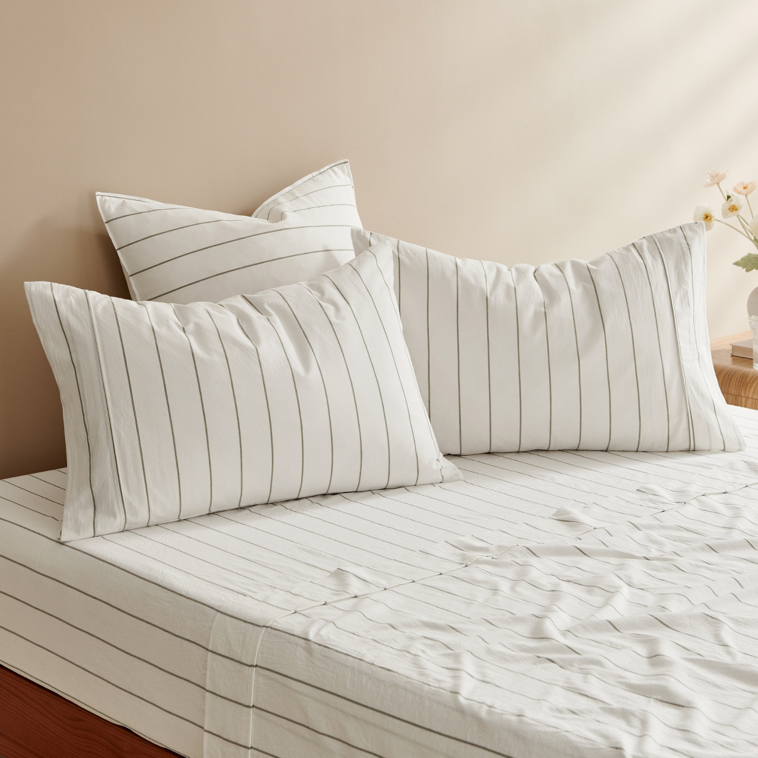 Zinnia Washed Cotton Sheet Set