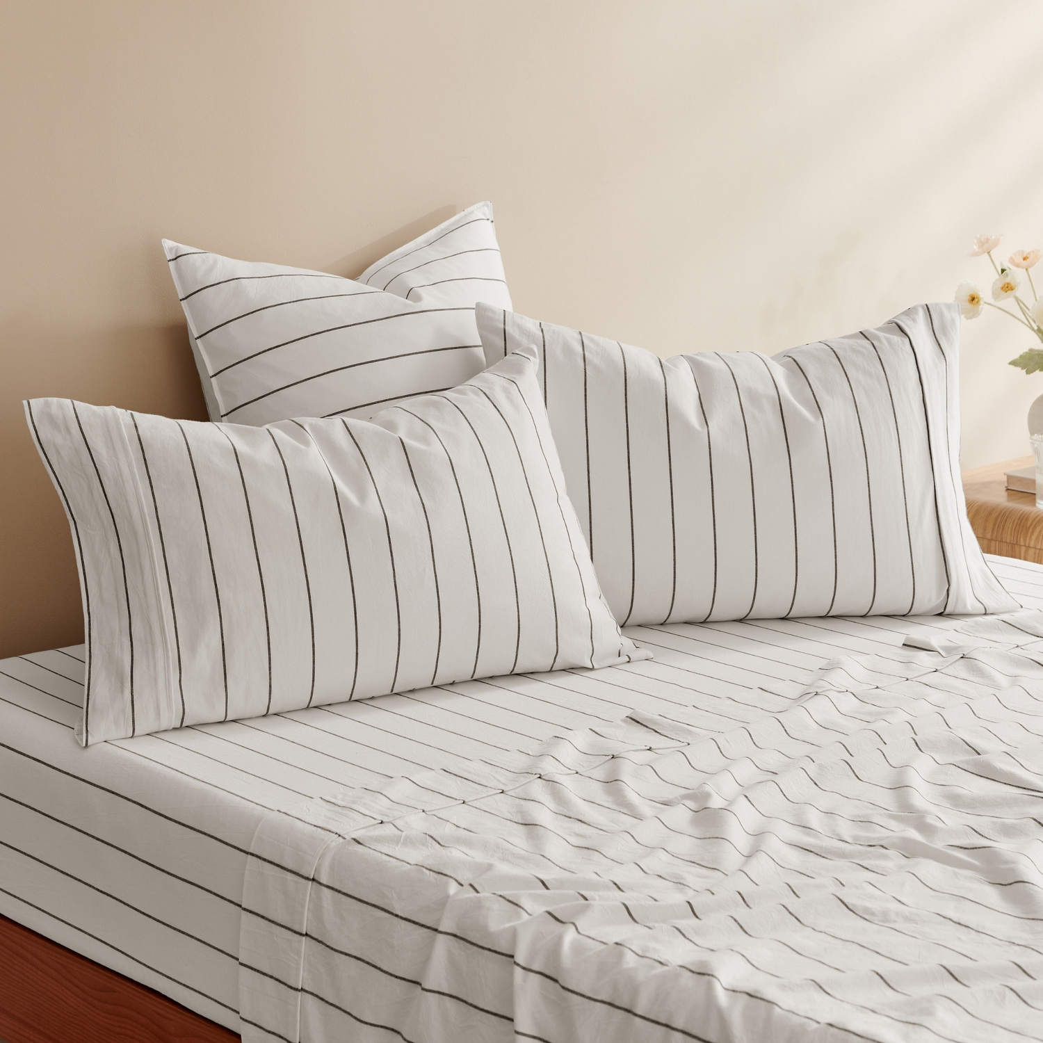 Zinnia Washed Cotton Sheet Set