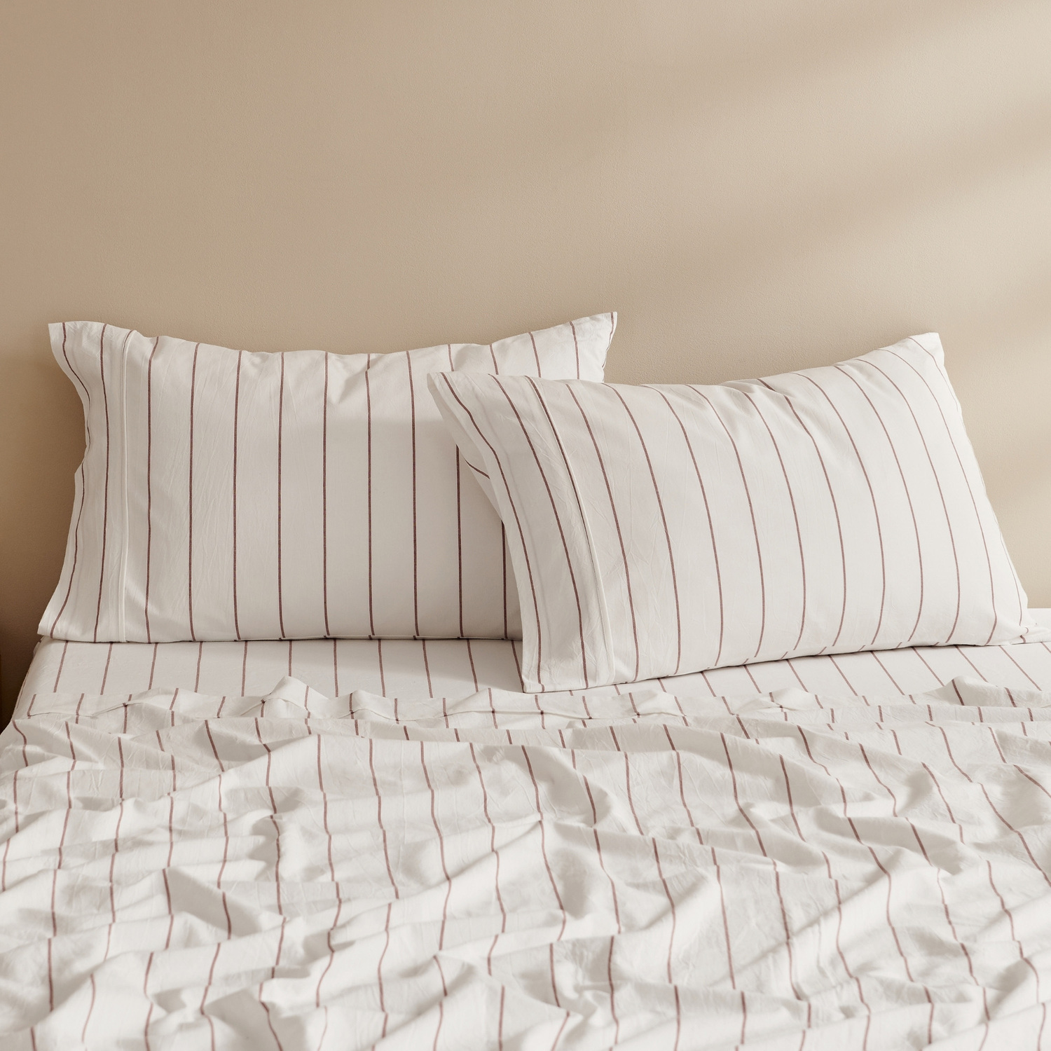 Zinnia Washed Cotton Standard Pillowcases