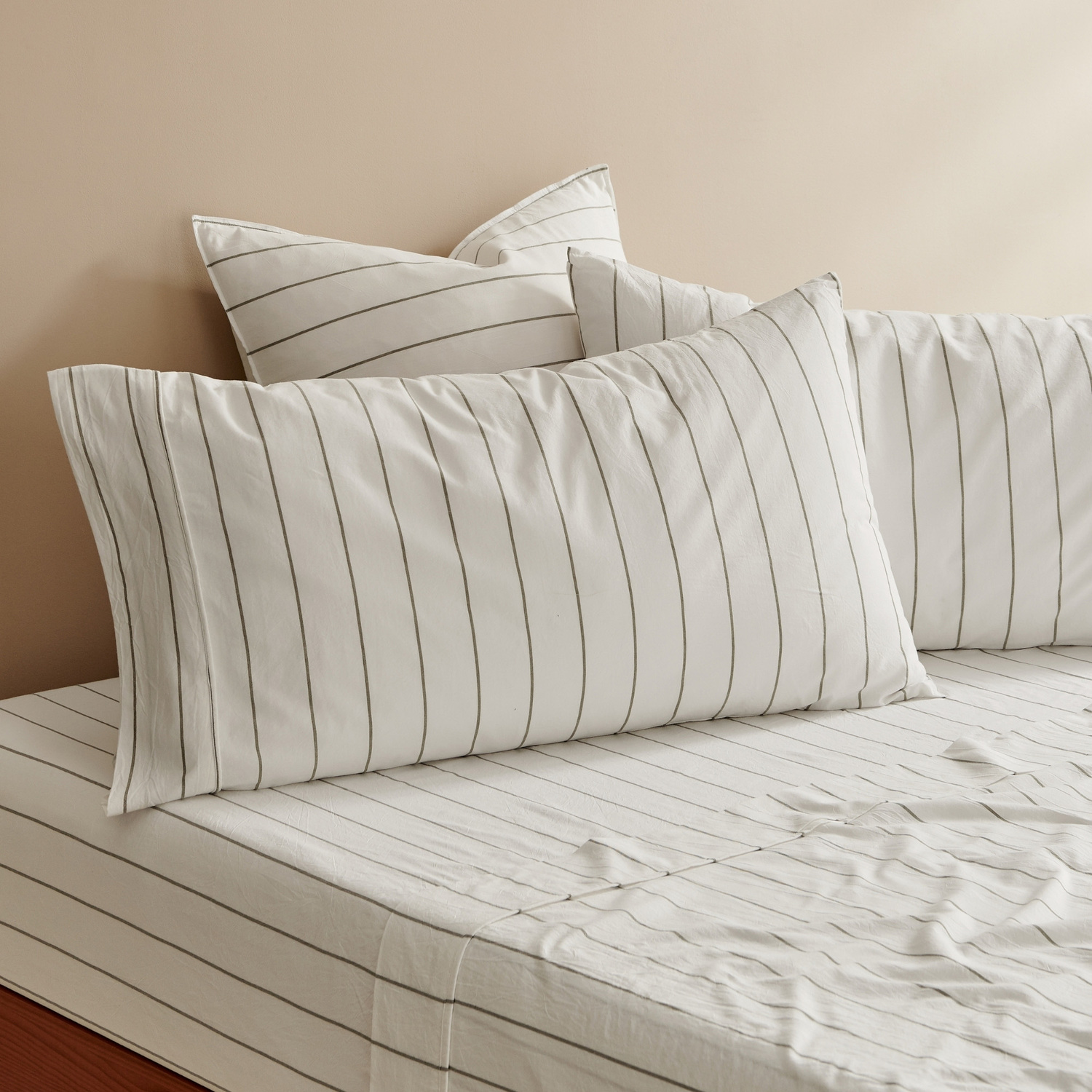 Zinnia Washed Cotton King Pillowcases