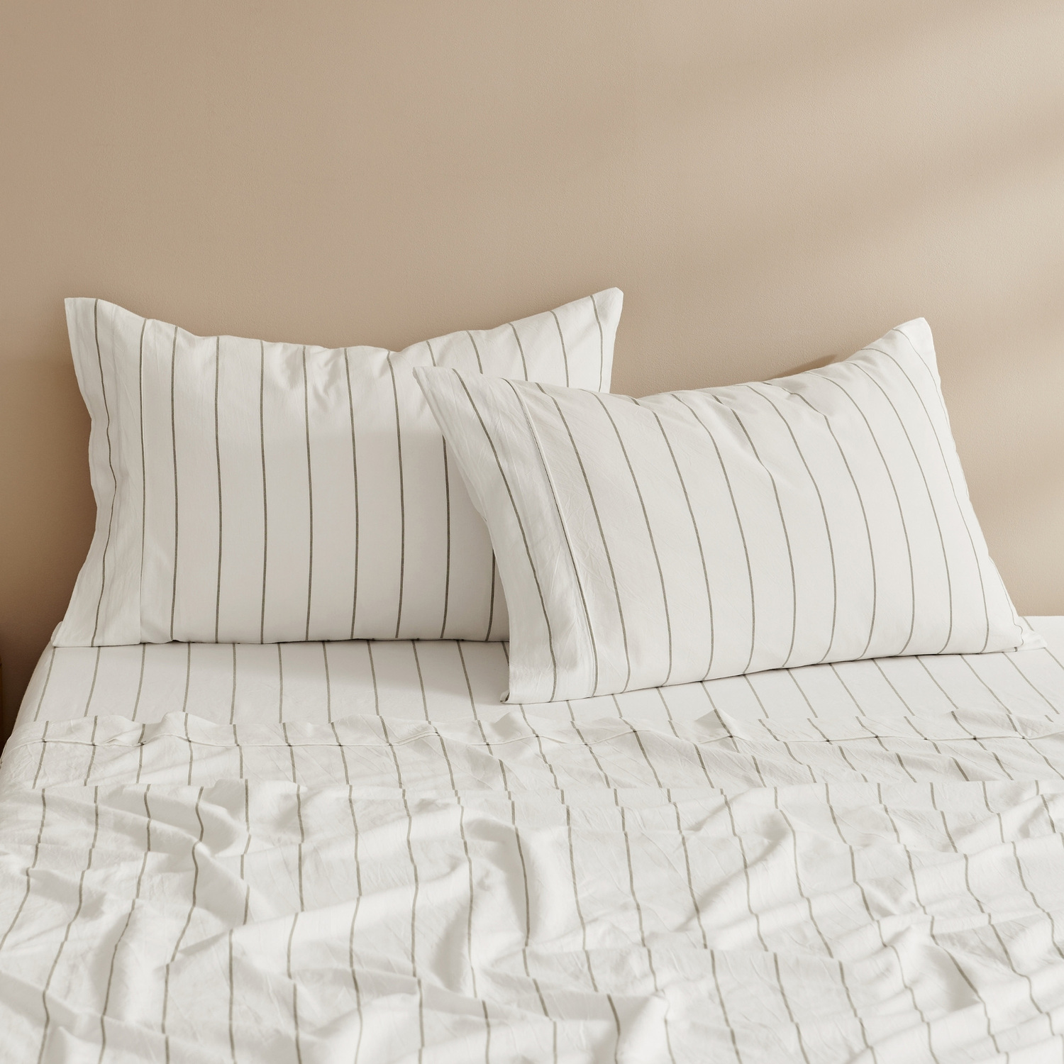 Zinnia Washed Cotton Standard Pillowcases