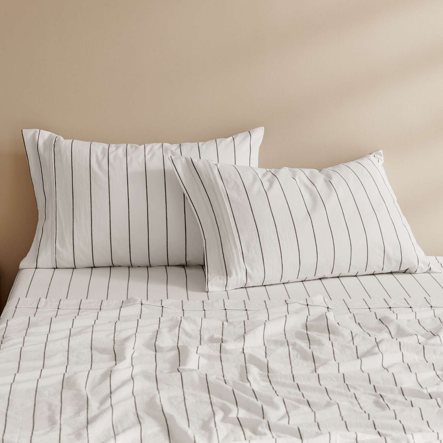 Zinnia Washed Cotton Standard Pillowcases