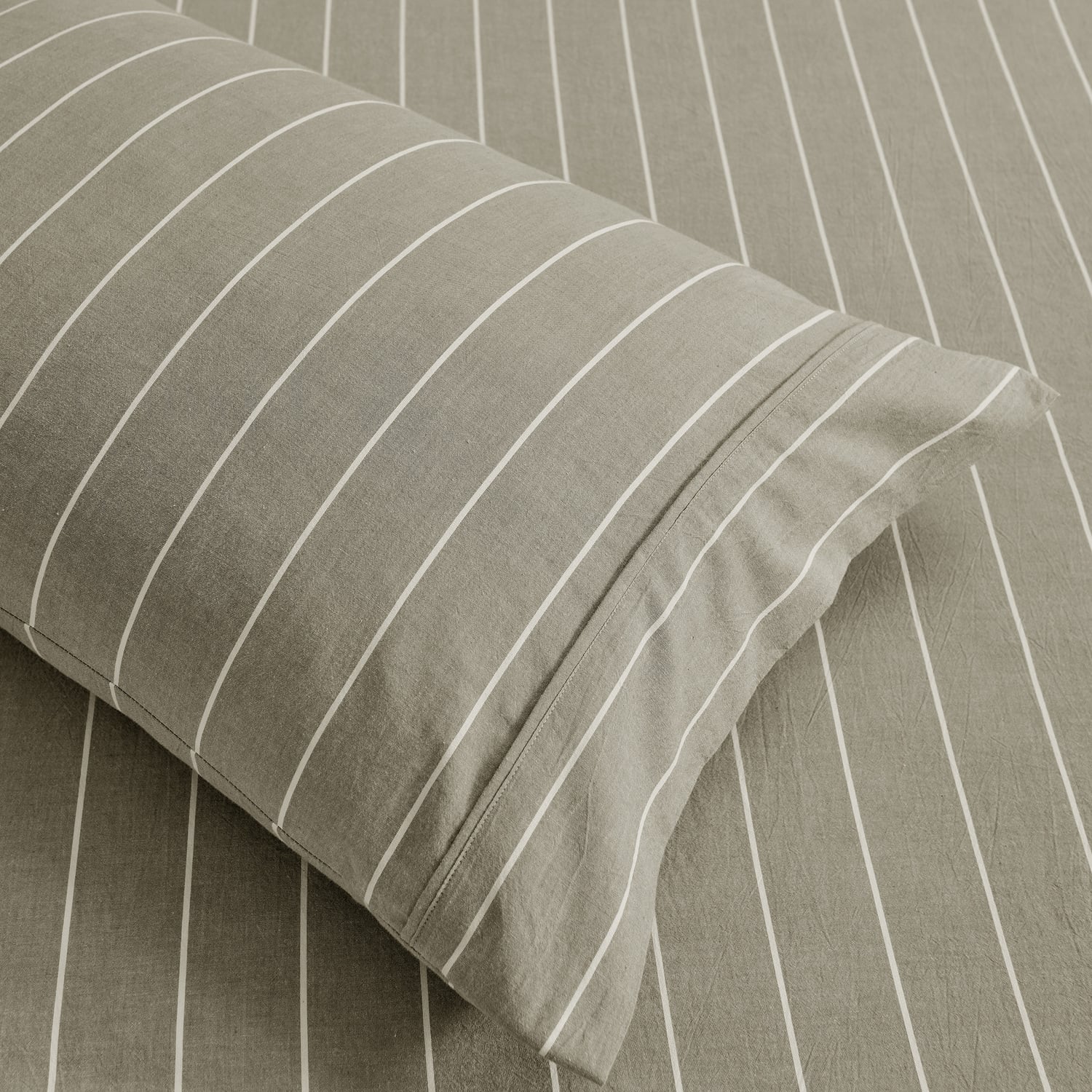 Zinnia Washed Cotton Standard Pillowcases