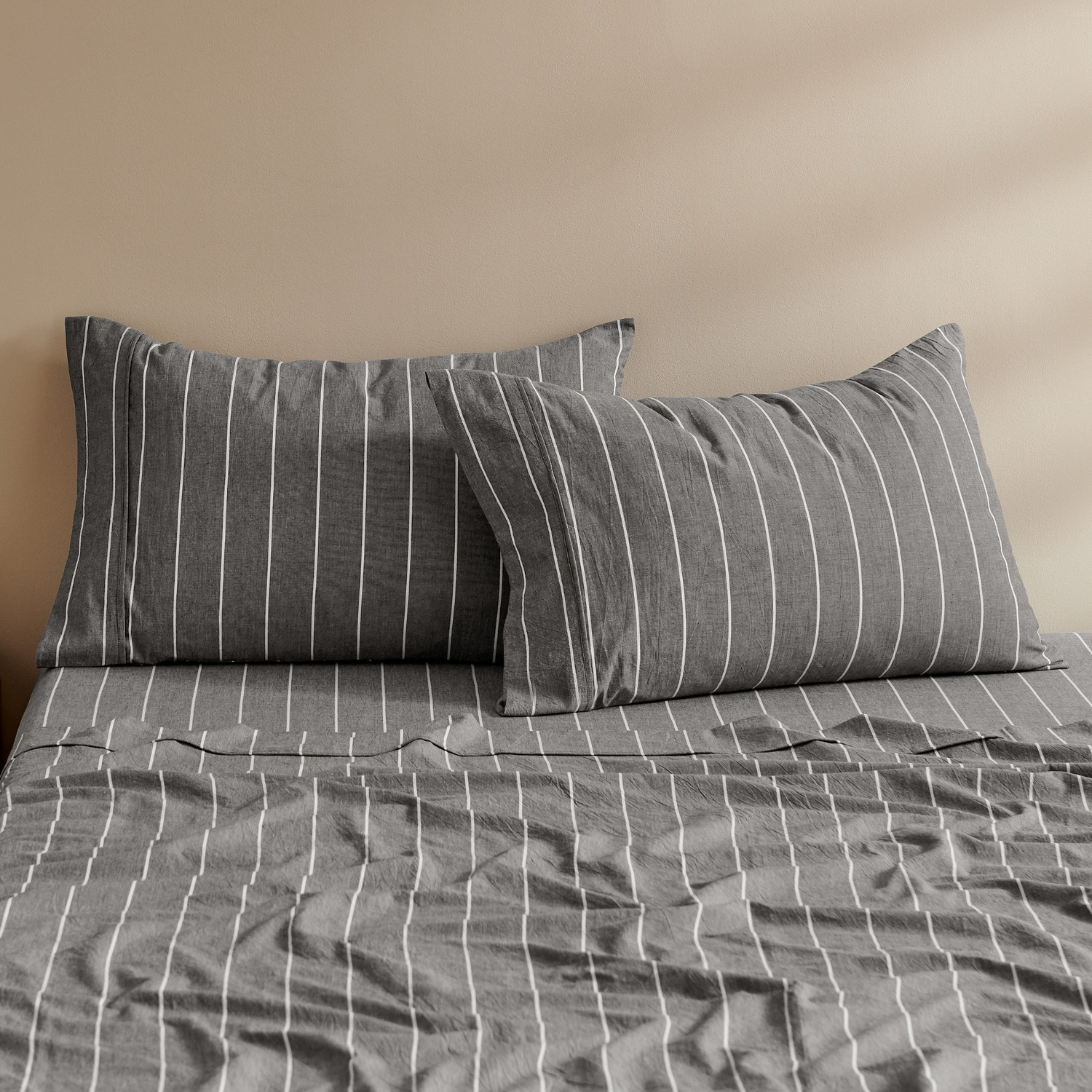Zinnia Washed Cotton Standard Pillowcases