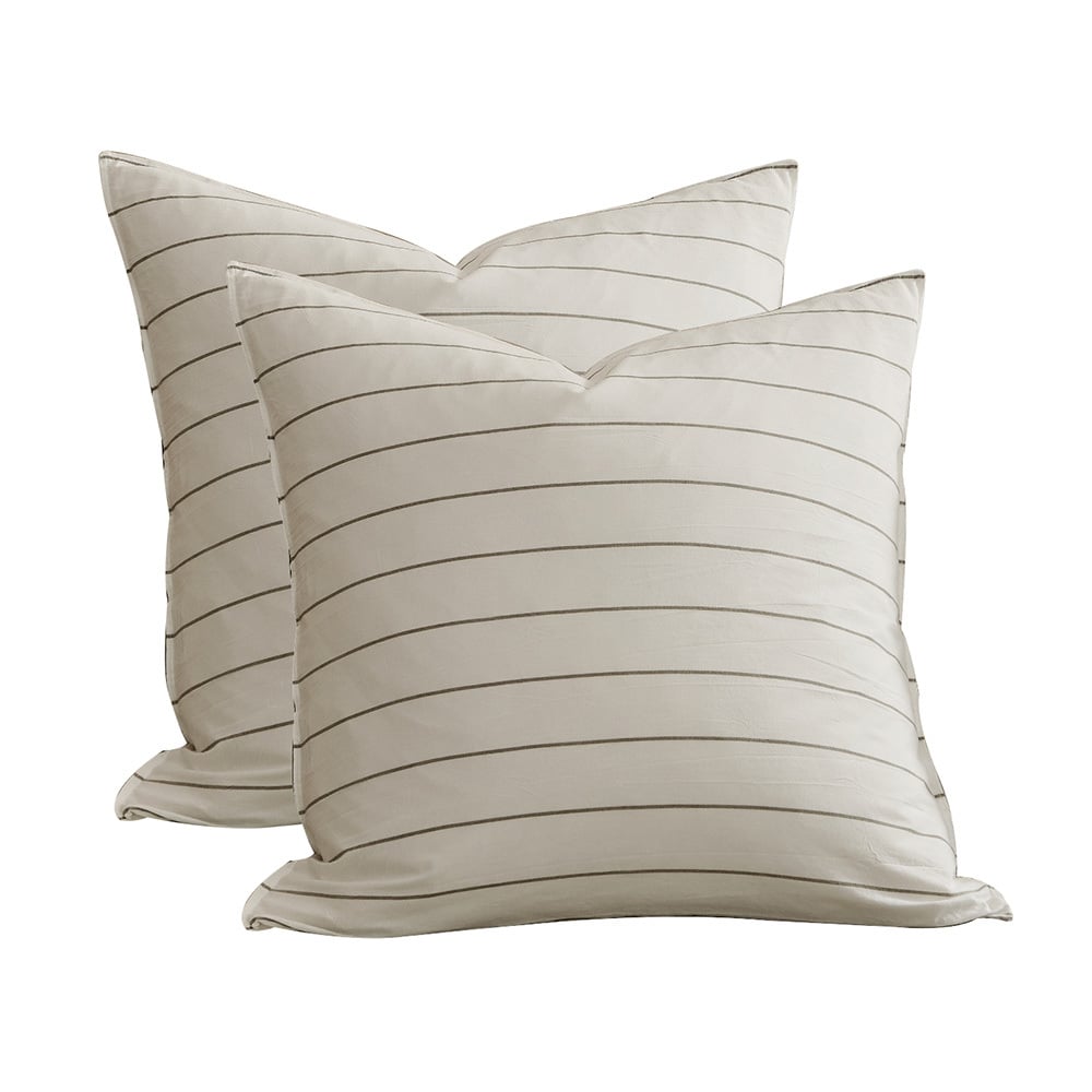 Zinnia Washed Cotton European Pillowcases