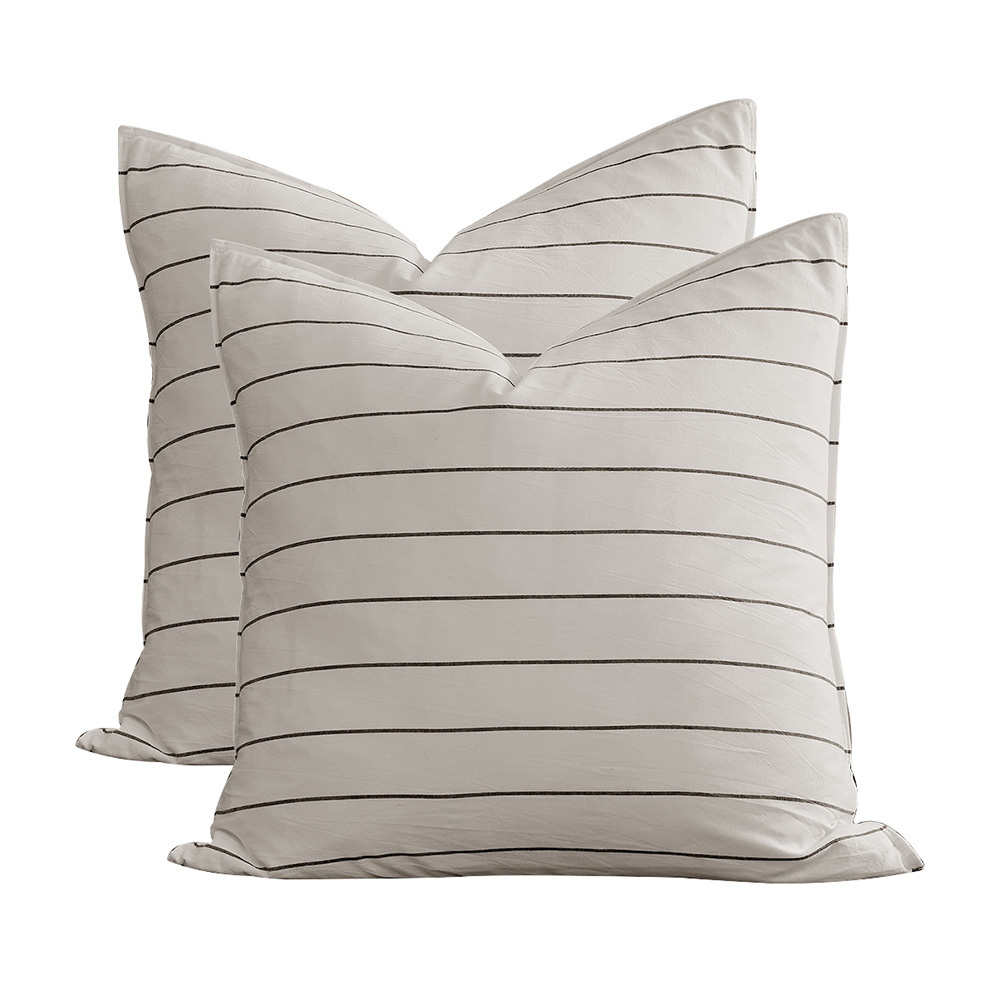 Zinnia Washed Cotton European Pillowcases