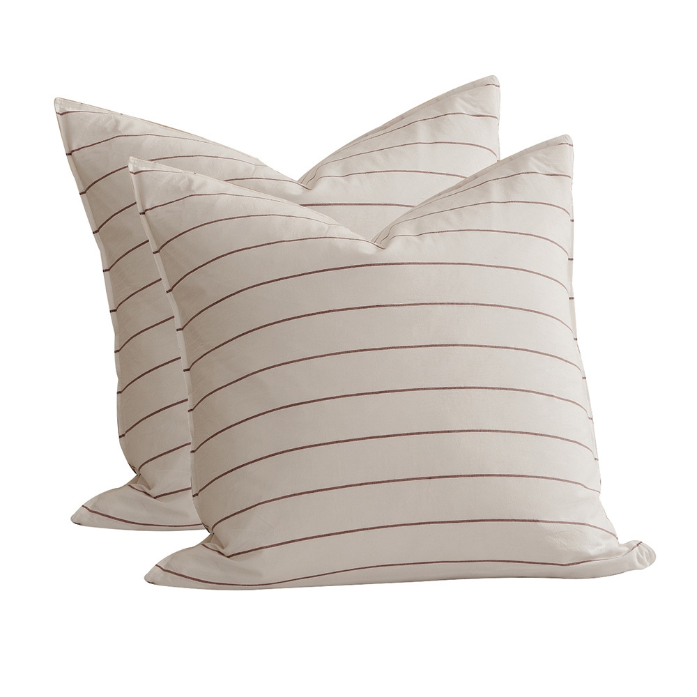 Zinnia Washed Cotton European Pillowcases