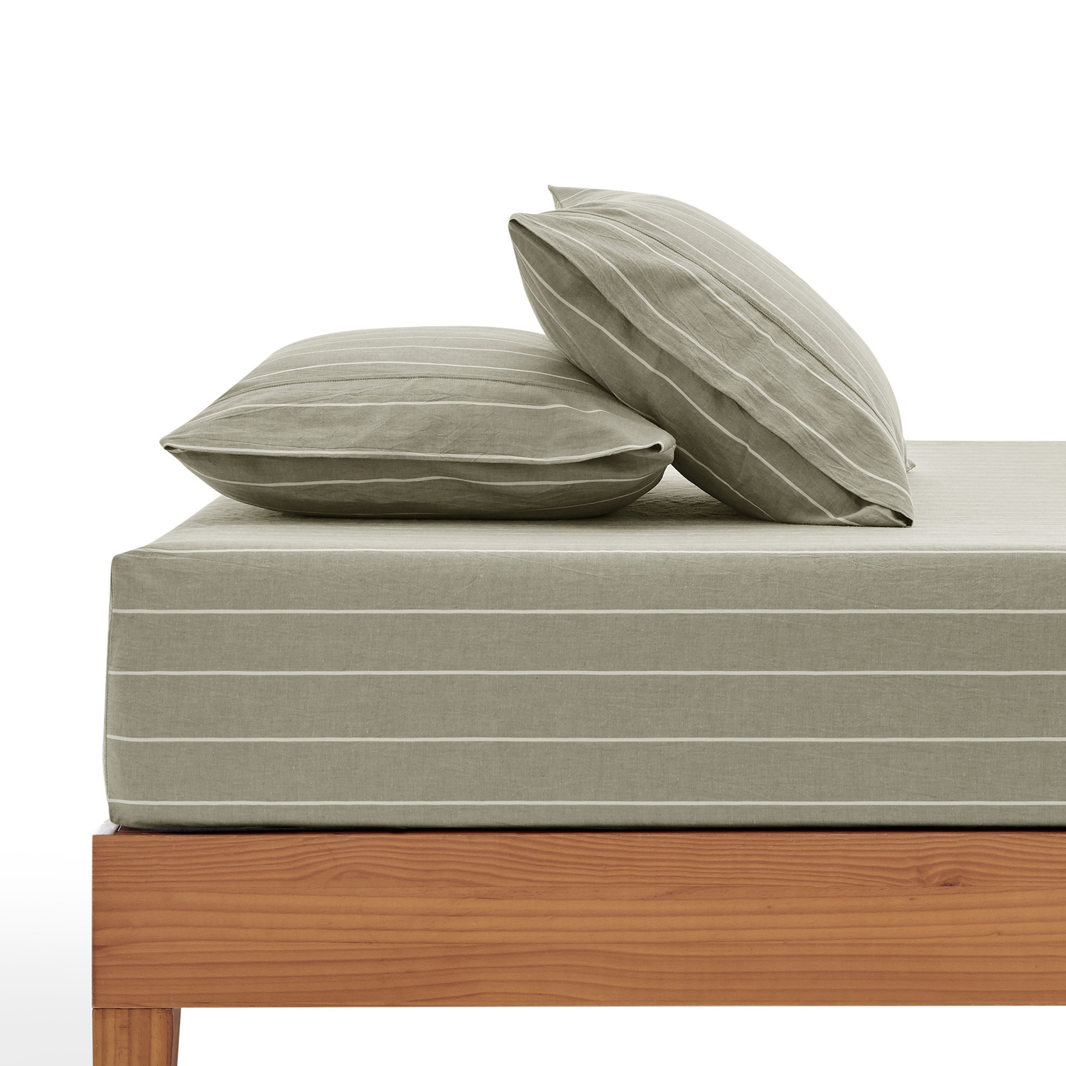 Zinnia Washed Cotton Fitted Sheet Set