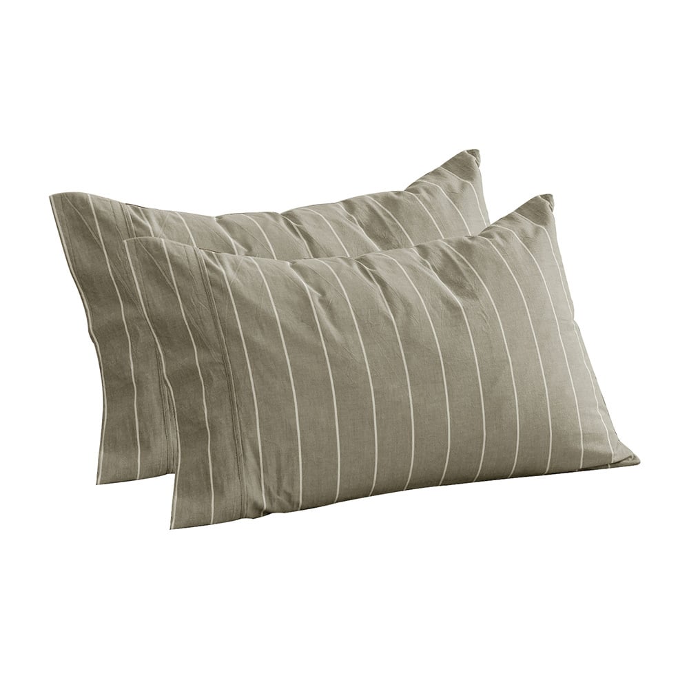 Zinnia Washed Cotton Standard Pillowcases