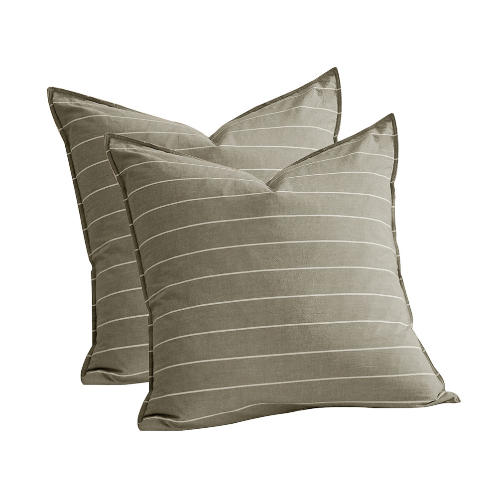 Zinnia Washed Cotton European Pillowcases