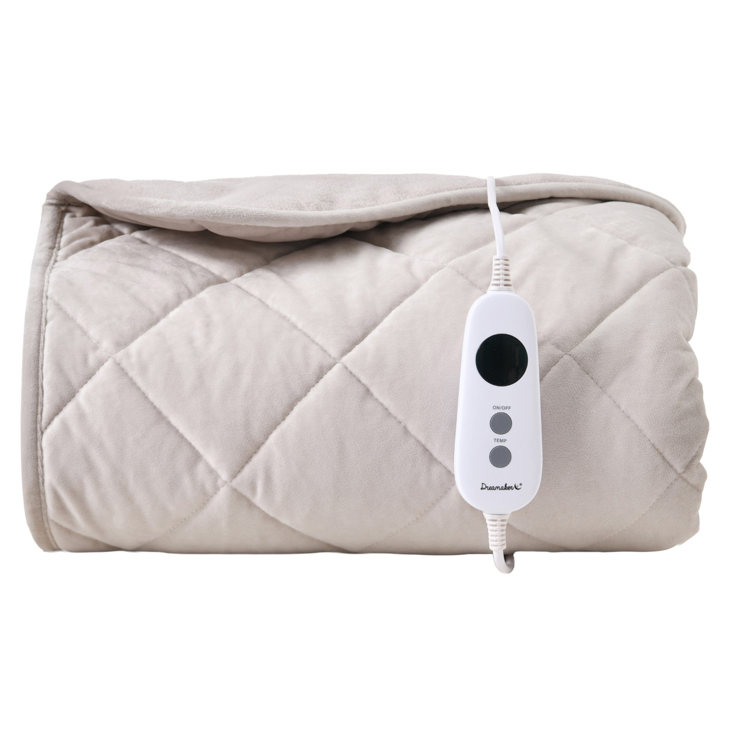 Horace French Velvet & Fleece Heated Throw