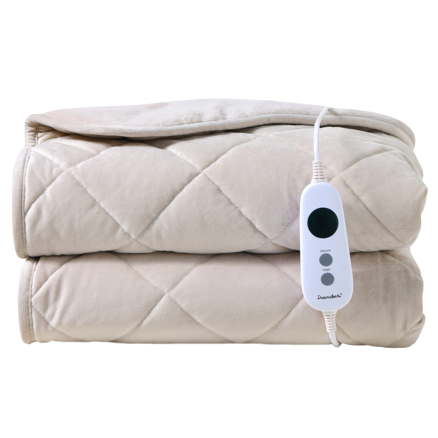 Horace French Velvet & Fleece Heated Throw