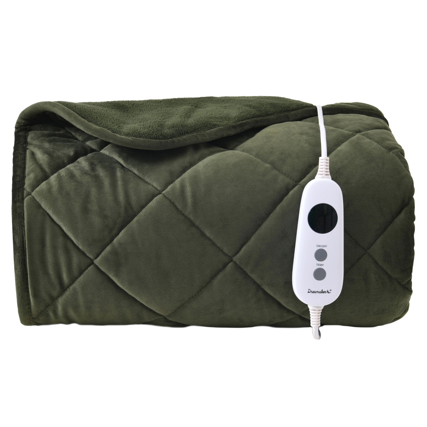 Horace French Velvet & Fleece Heated Throw