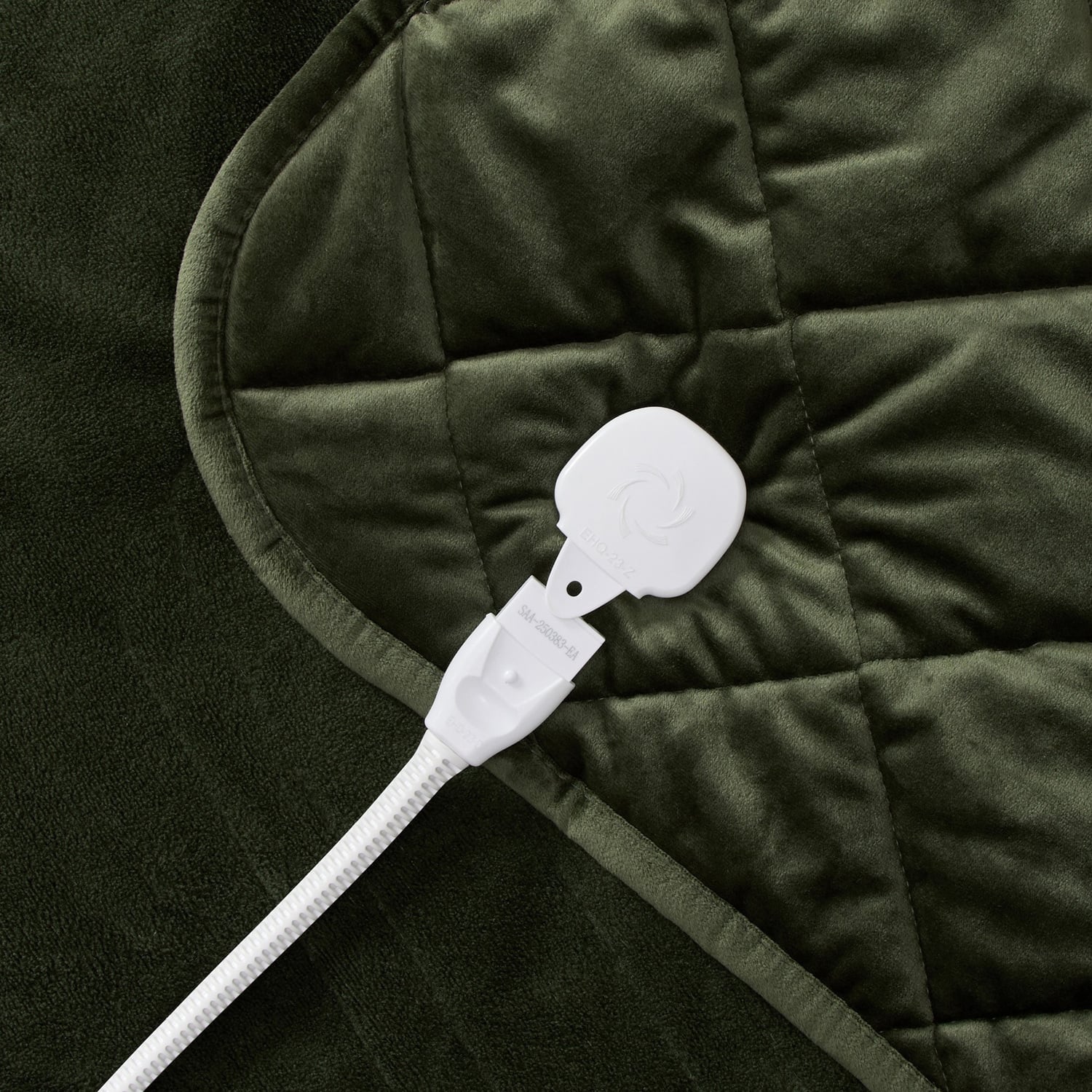 Horace French Velvet & Fleece Heated Throw