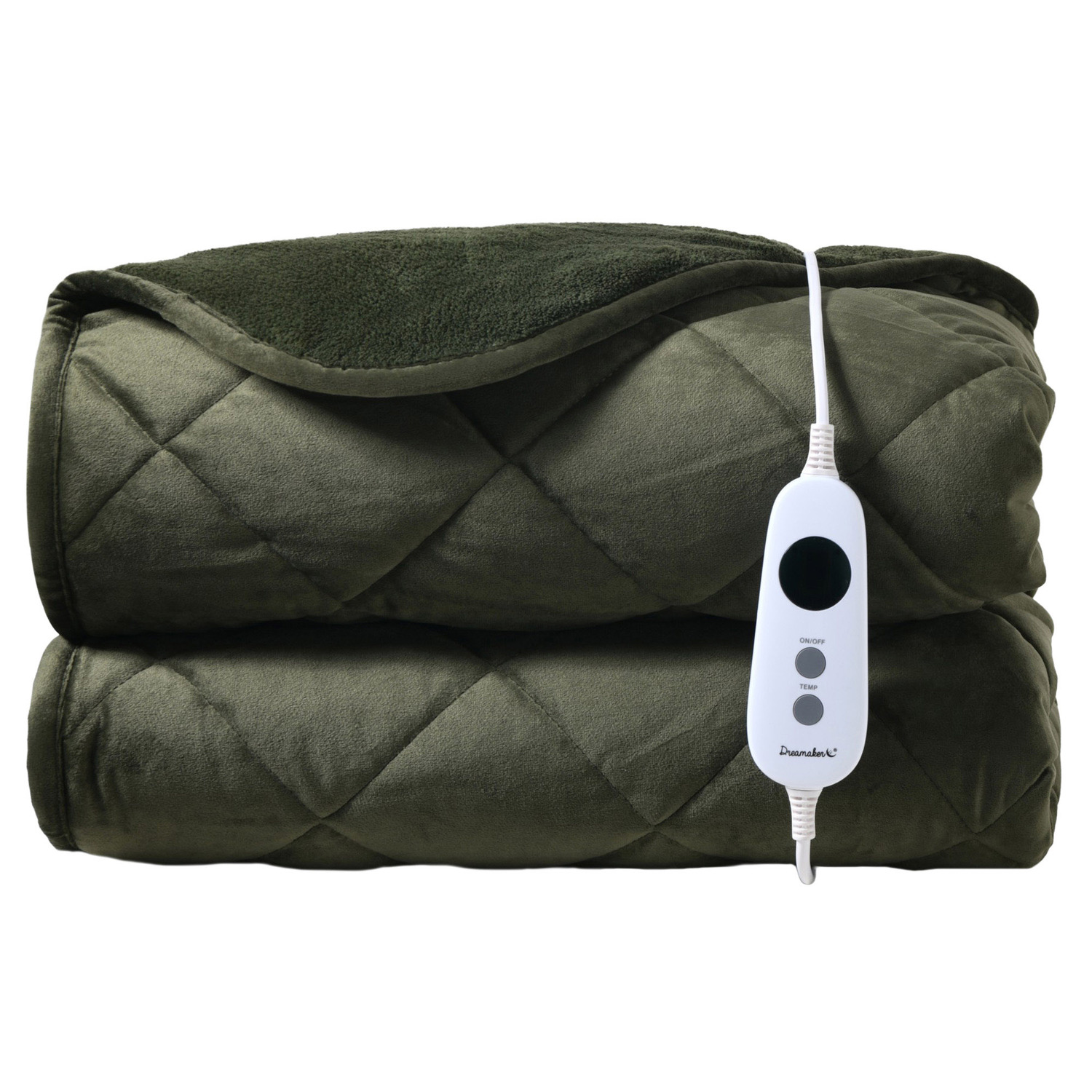 Horace French Velvet & Fleece Heated Throw