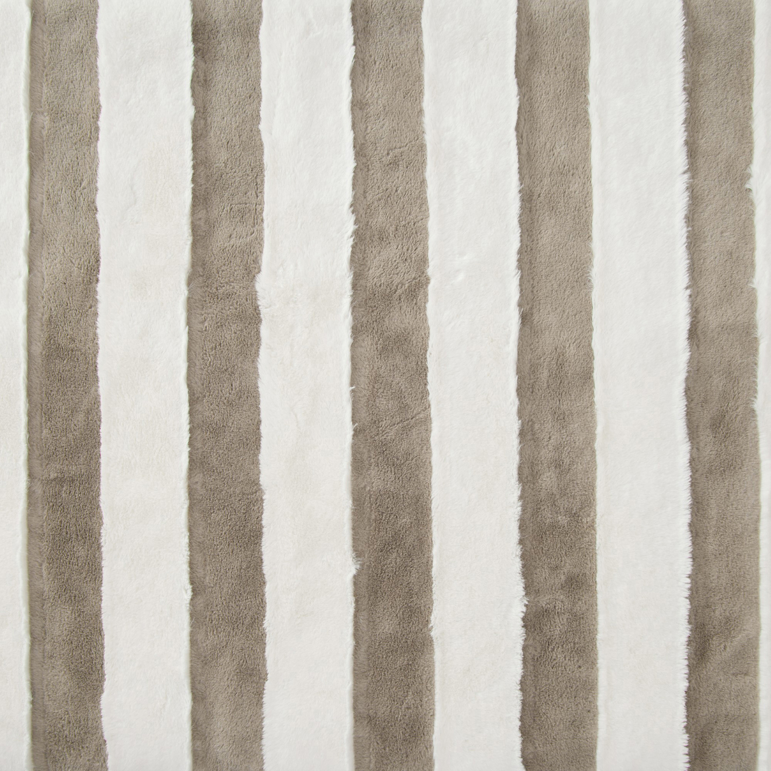 Aris Carved Stripe Faux Fur Heated Throw