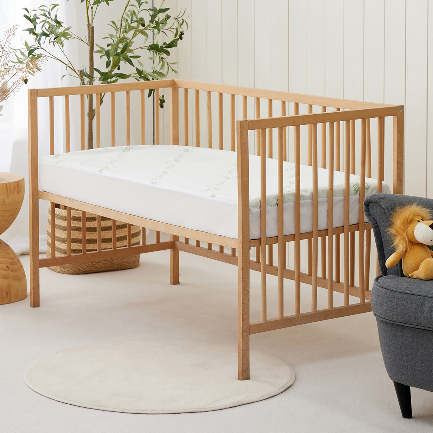 Elliot Bamboo-Blend Waterproof Cot Mattress Protector