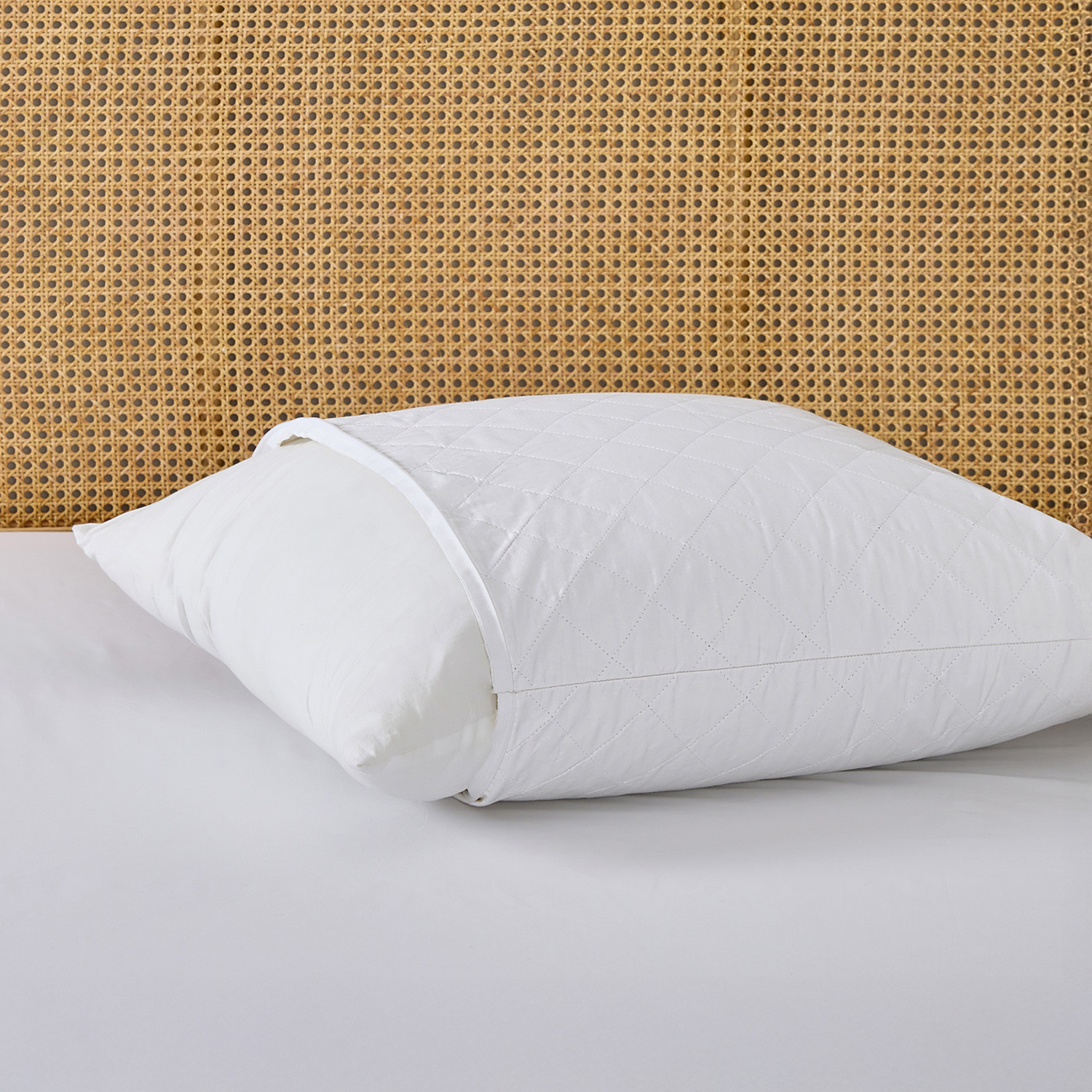 Hayden Quilted Cotton European Pillow Protectors
