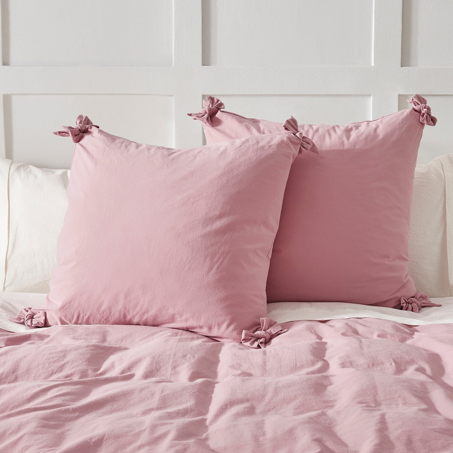 Carmine Cotton European Pillowcases