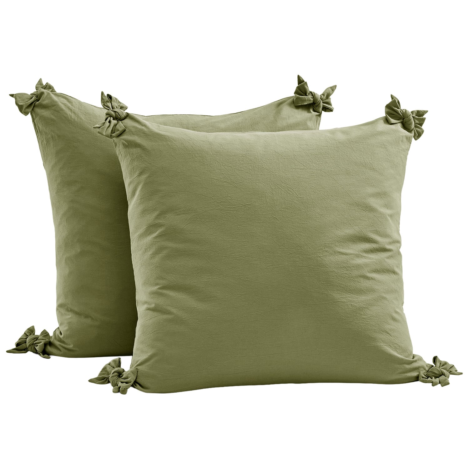 Carmine Cotton European Pillowcases