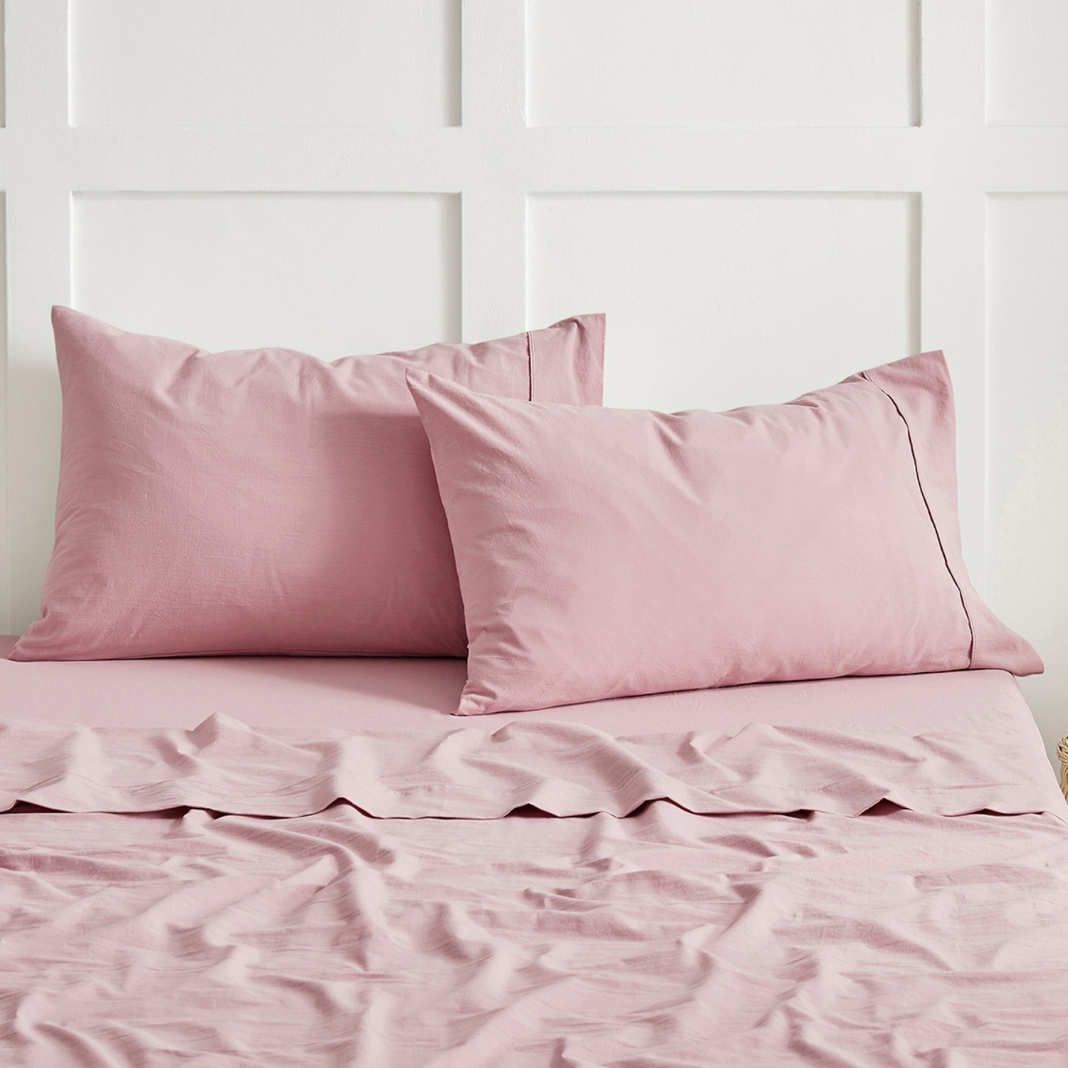Carmine Cotton Pillowcases