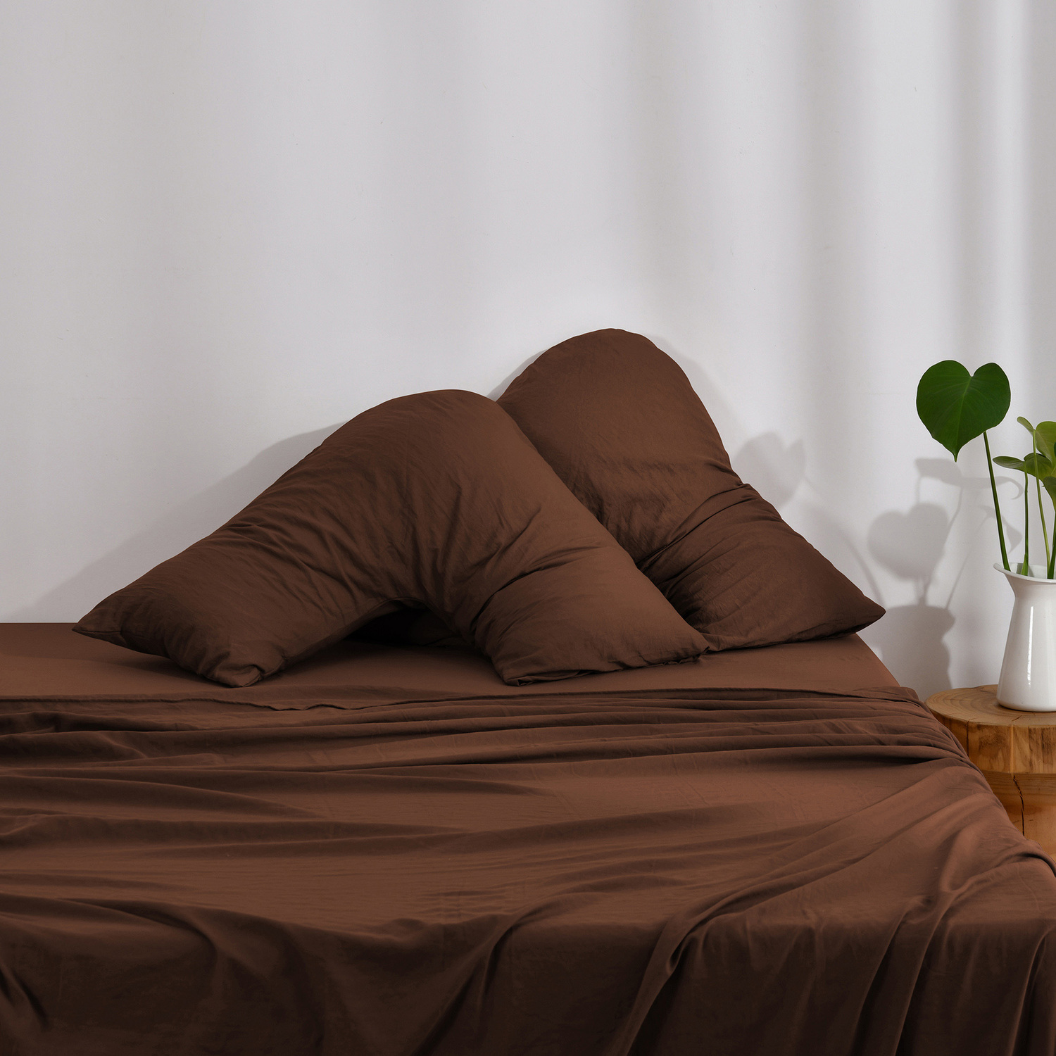 Washed-Microfibre-V-Shape-Pillowcases