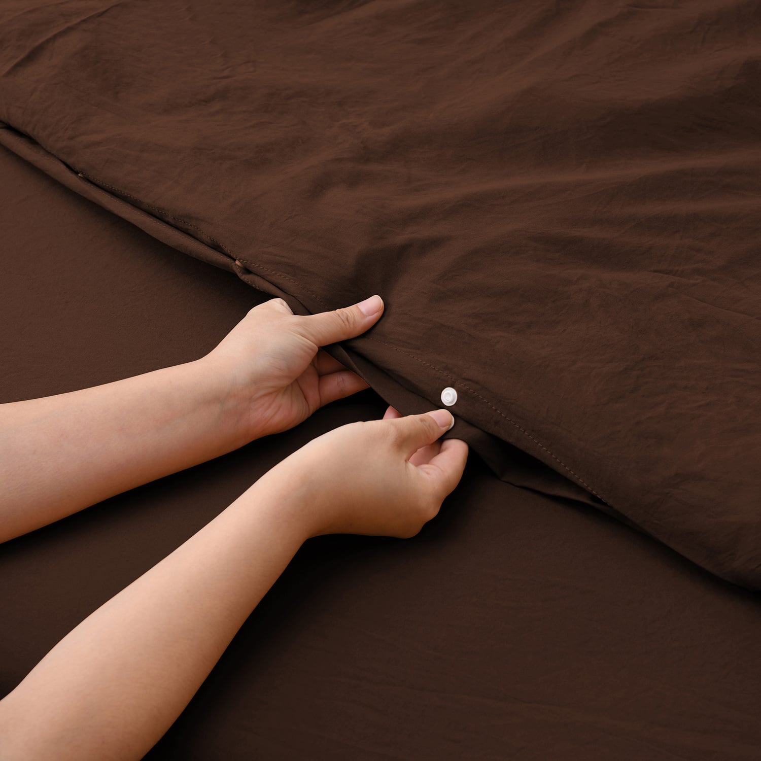White Washed Microfibre Quilt Cover Set