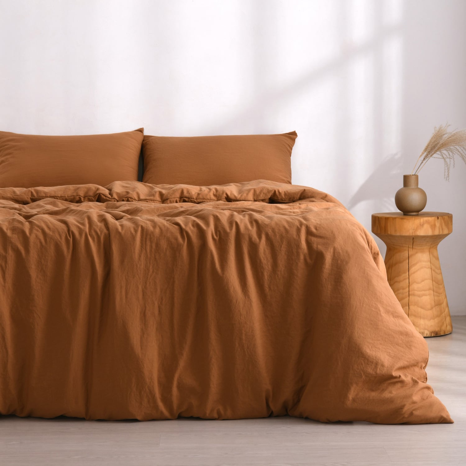 Rust-Washed-Microfibre-Quilt-Cover-Set