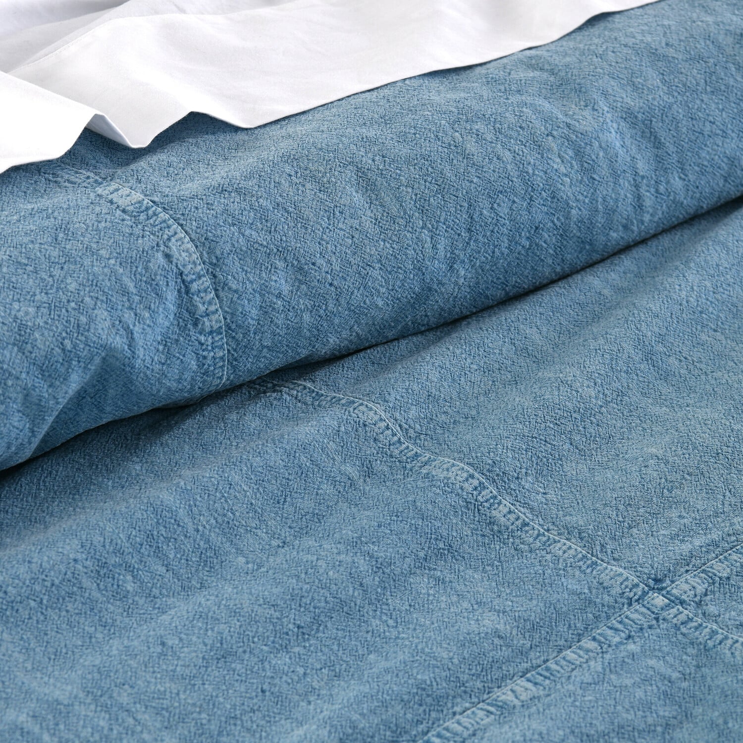 Kallea Denim Stonewashed Cotton Quilt Cover Set