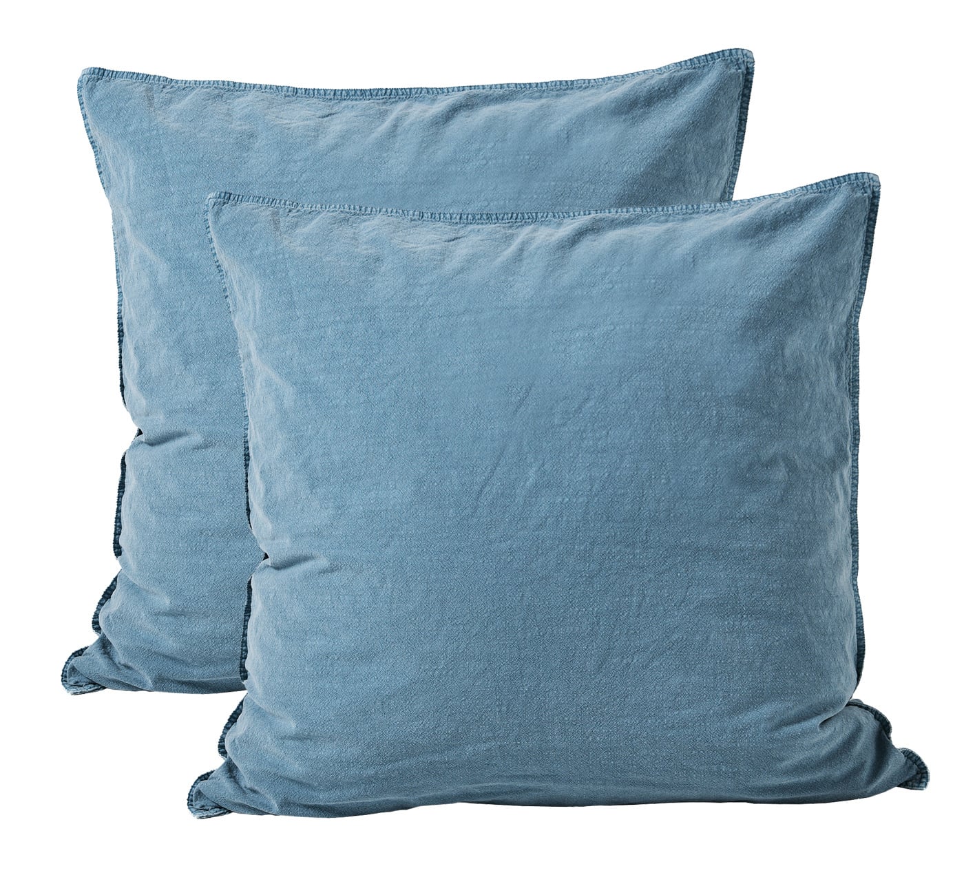 Kallea Denim Stonewashed Cotton European Pillowcases