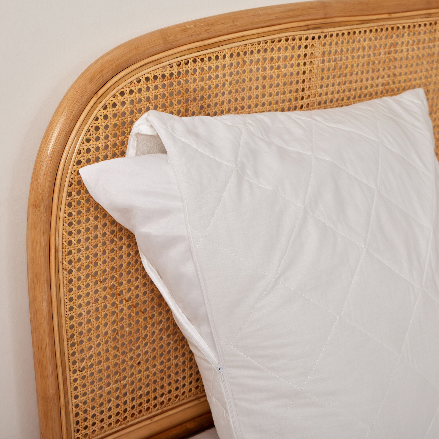 Heston Down Alternative European Pillow with Cotton Cover Pillow Protector