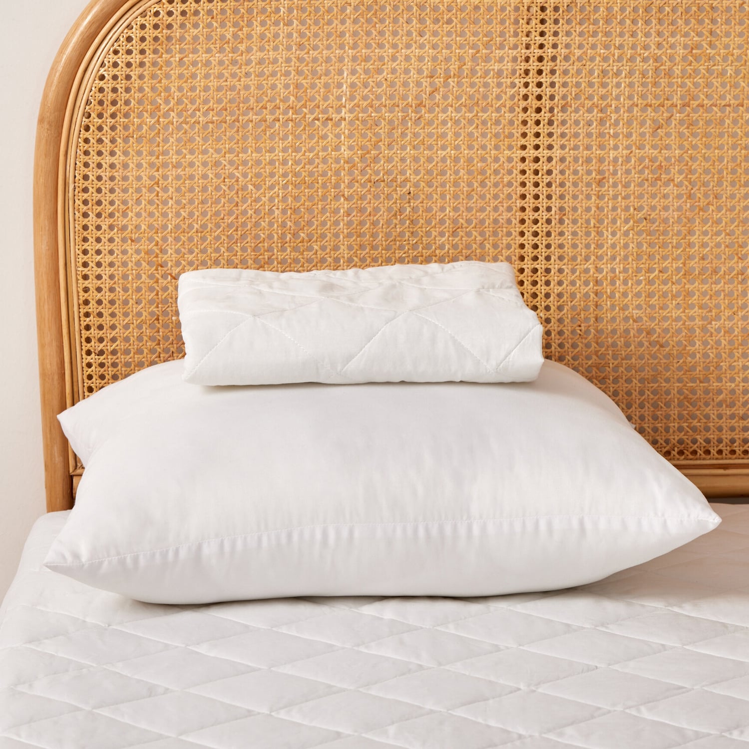 Heston Down Alternative European Pillow with Cotton Cover Pillow Protector