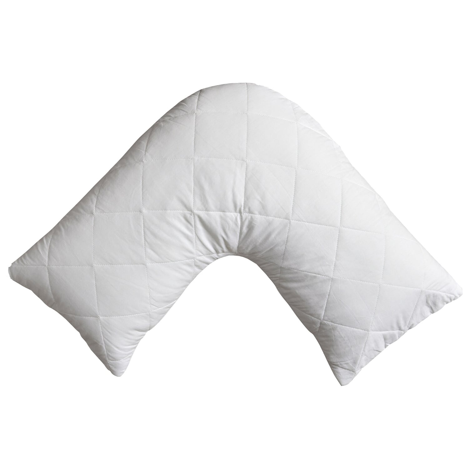 Ryker Down Alternative V-Shaped Pillow with Cotton Cover Pillow Protector