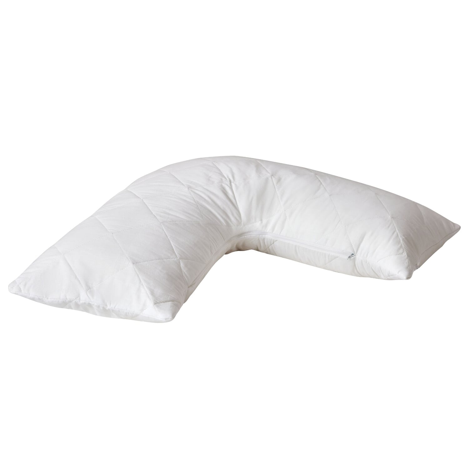 Ryker Down Alternative V-Shaped Pillow with Cotton Cover Pillow Protector