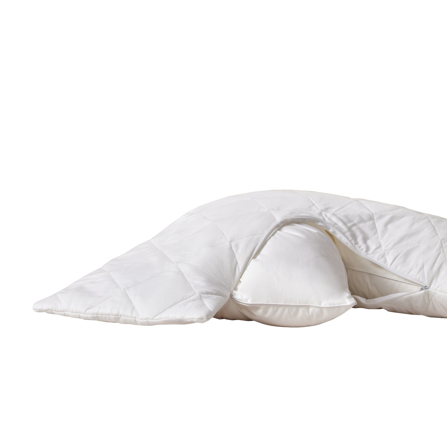 Ryker Down Alternative V-Shaped Pillow with Cotton Cover Pillow Protector